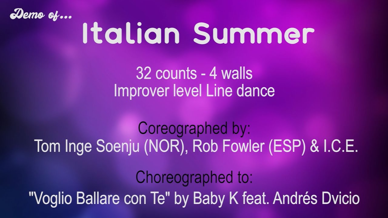 Italian Summer Line Dance Mag