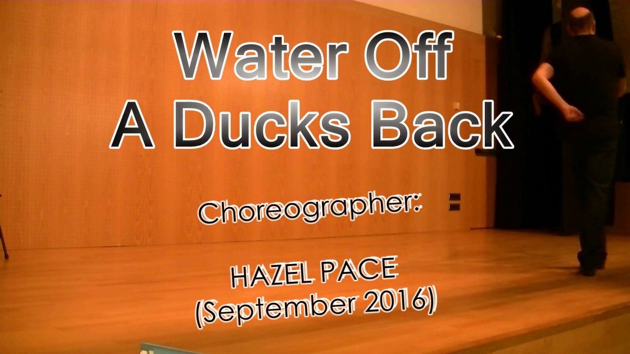 Water Off A Ducks Back Line Dance Mag